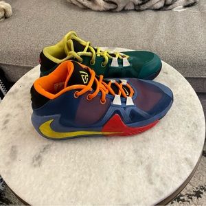 Nike Zoom Freak 1 GS 'Roots' multi color. Size kids 5. Preowned.